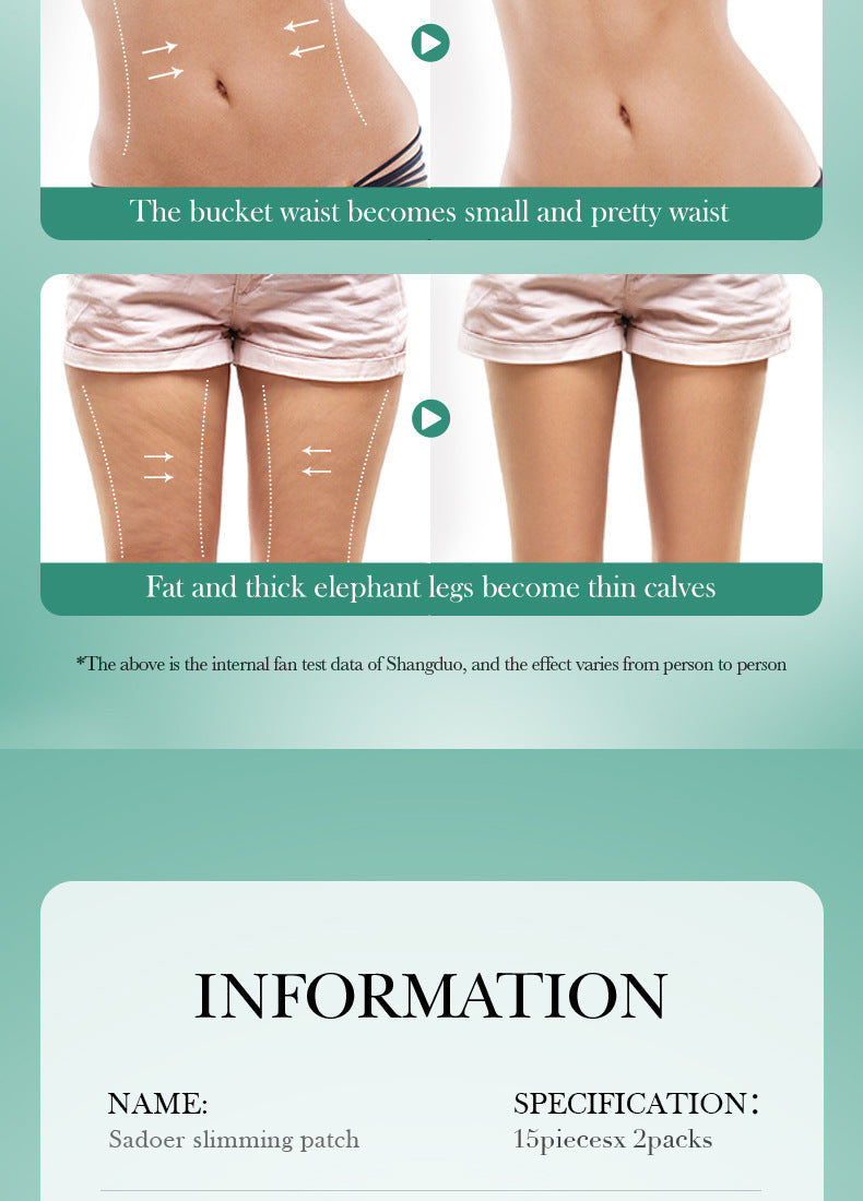 Slimming Body Shaping Navel Patch SADOER Shaping, Consuming, Firming, Lightweight  Wholesale