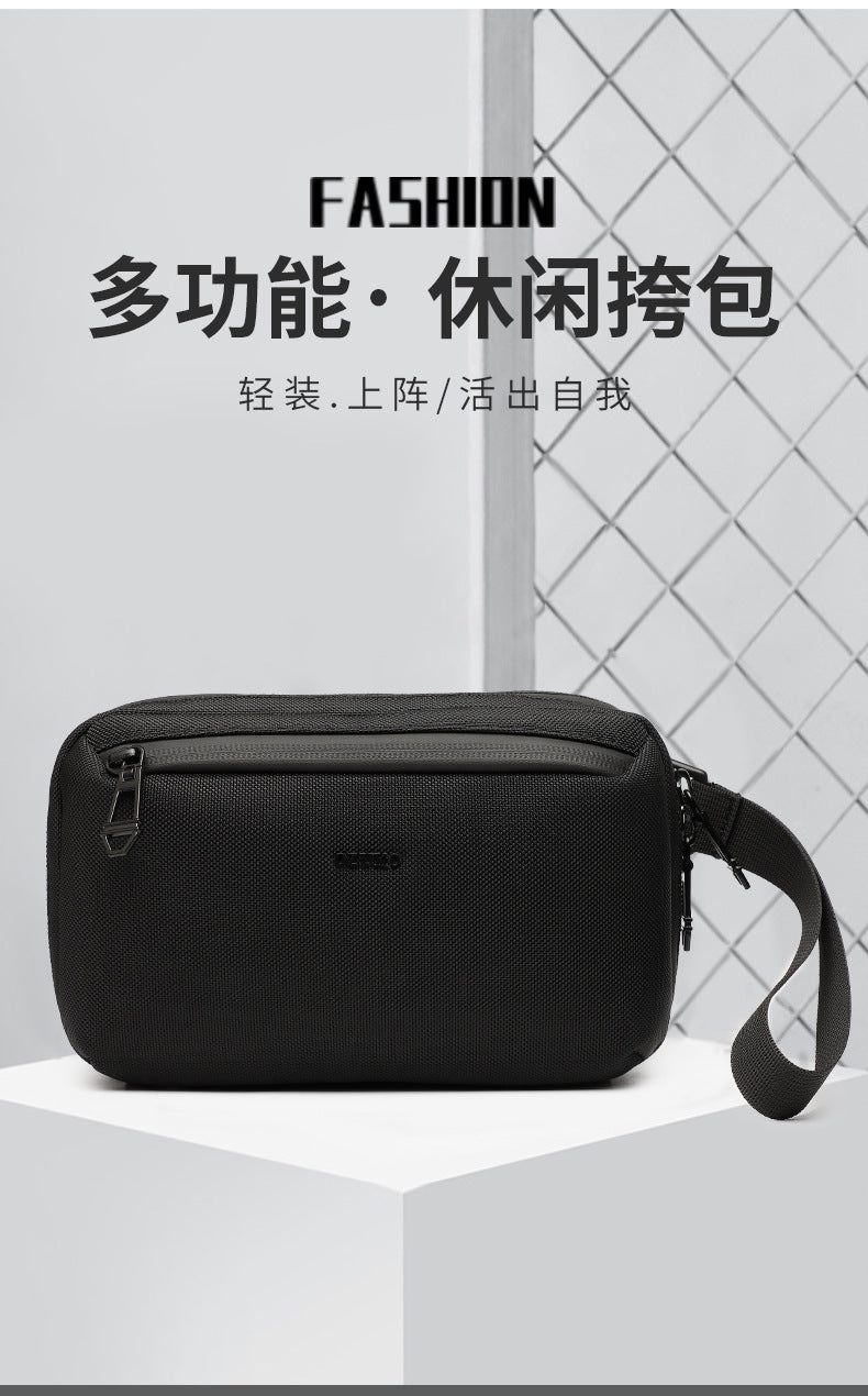 OZUKO Men's Clutch Bag Crossbody Bag Chest Bag High-end Waterproof Multifunctional Trendy Brand Shoulder Bag Organizer Bag