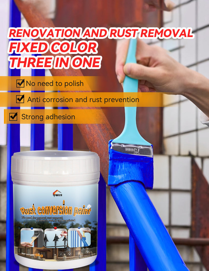 baolisi Colorful Rust Conversion Paint Southeast Asia Water-Based Metal Door and Window Rust Remover