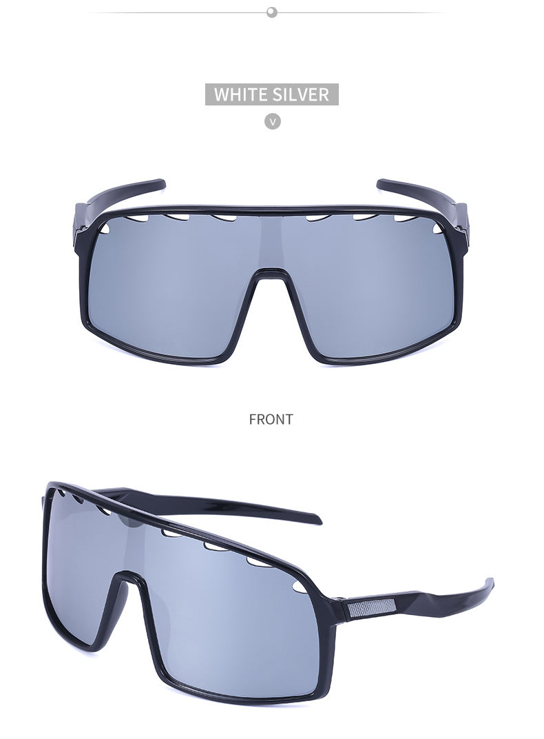 New Colorful Cycling Glasses for Men1998One-piece sunglasses European and American fashion outdoor sports sunglasses