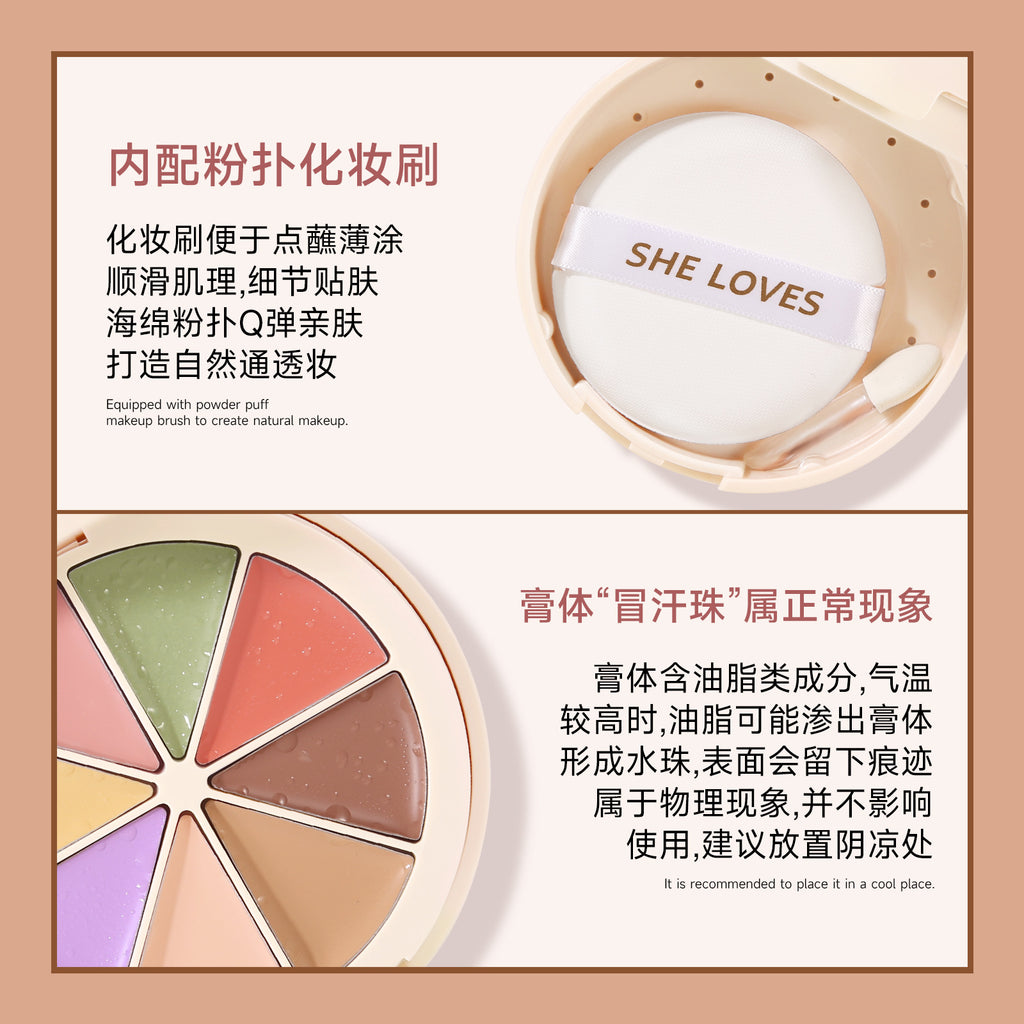 Exclusive Supply sheloves Concealer Cover Acne Marks, Spots, Dark Circles, Contouring Foundation Cream Concealer Palette
