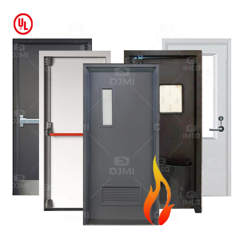 Simple Design CE BS Listed Project School Hospital Use Galvanized Steel Fire Rate Steel Door