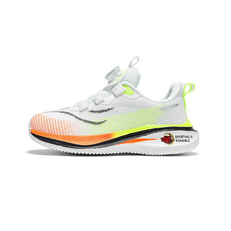 Red Rabbit7Boys' Lightweight Non-Slip Sports Shoes New Spring and Autumn Children's Casual Running Shoes Mesh Breathable Girls' Shoes