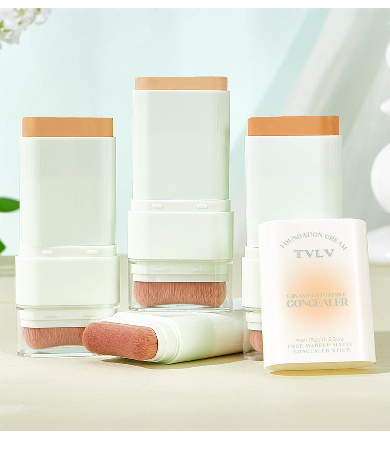 E-commerce Dropshipping Yellow Black Skin Foundation Double-ended Concealer Foundation Stick Waterproof Non-smudge Wholesale Cosmetics