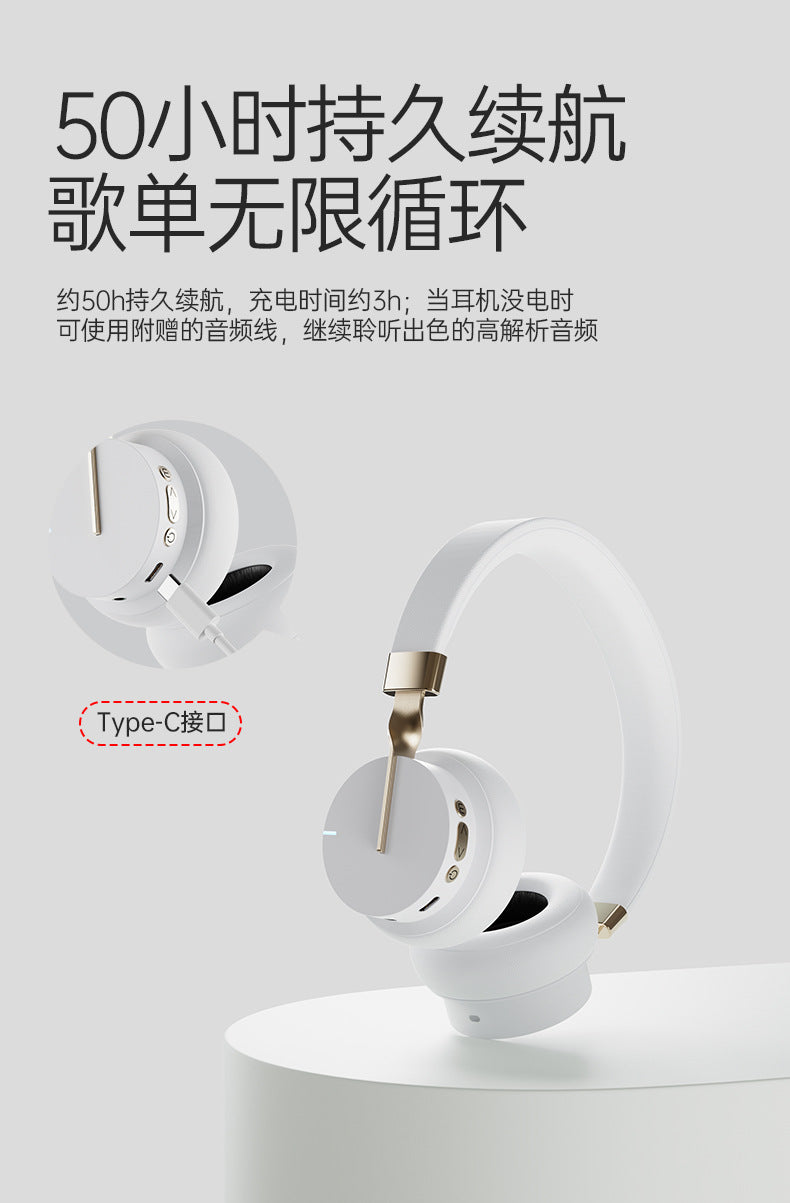 Hot-selling Noise-canceling Wireless Over-ear Bluetooth Headphones Long Battery Life High Sound Quality Gaming Headset Stereo