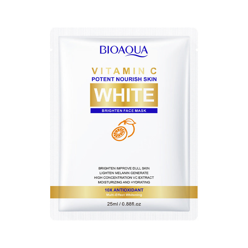 VC Whitening Mask BIOAOUA Vitamin C Hydrating, moisturizing, and brightening skin tone cross-border wholesale