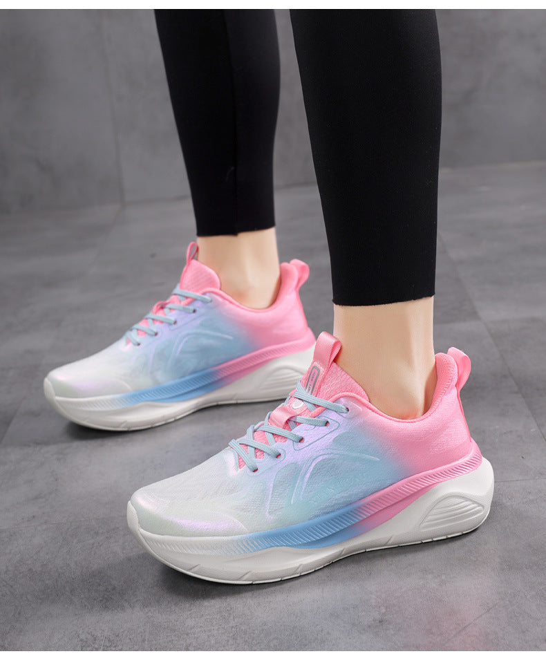 Professional Running Shoes for Men and Women, Spring and Summer New Soft Sole, Lightweight, Shock Absorption, Breathable, Jump Rope, Non-Slip, Marathon Walking Shoes