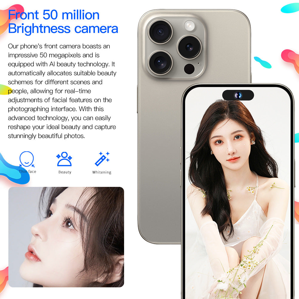i15Pro Max Android Smartphone 7.3Extra-large Screen16+1T(Popular)