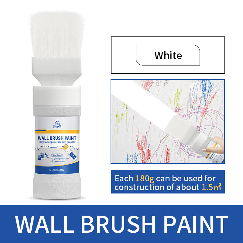 Interior Wall Paint White Wall Brush Paint Water-Based Odorless Latex Paint Wall Renovation Household Paint Wall Repair