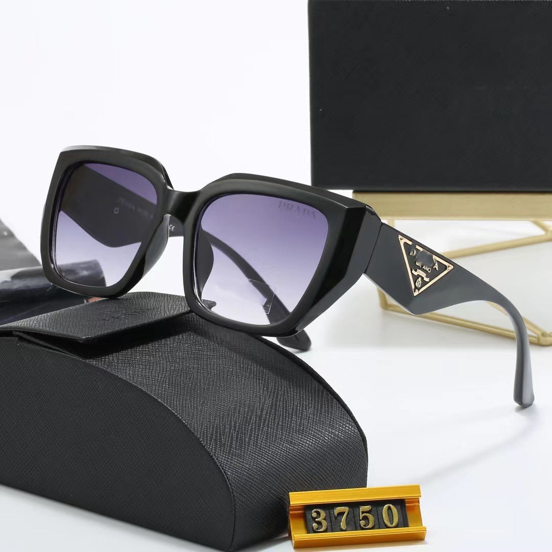 Fashionable European and American Style p Home casual UV protection sunglasses oval large frame glasses popular sunglasses