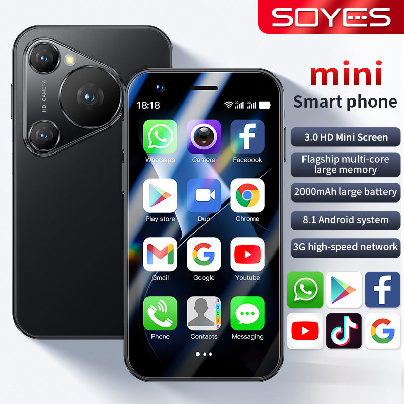 P70promax Mini Mobile Phone3.04-inch Quad-Core Android8.1Ultra-Small Pocket Traditional Chinese Google
