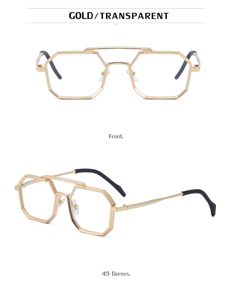 New European and American Steampunk Style Sunglasses for Men, Polygonal Small Frame Sunglasses for Women, Trendy sunglasses Wholesale