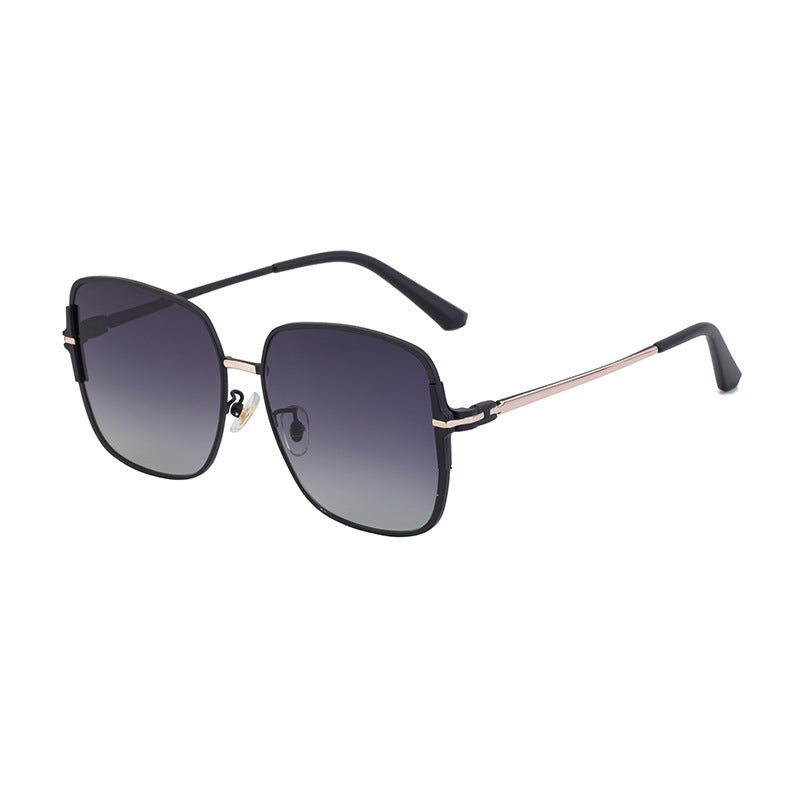 2025New European and American Fashion Square Frame Polarized Sunglasses for Women High-end Outdoor Sun Protection Sunglasses Wholesale