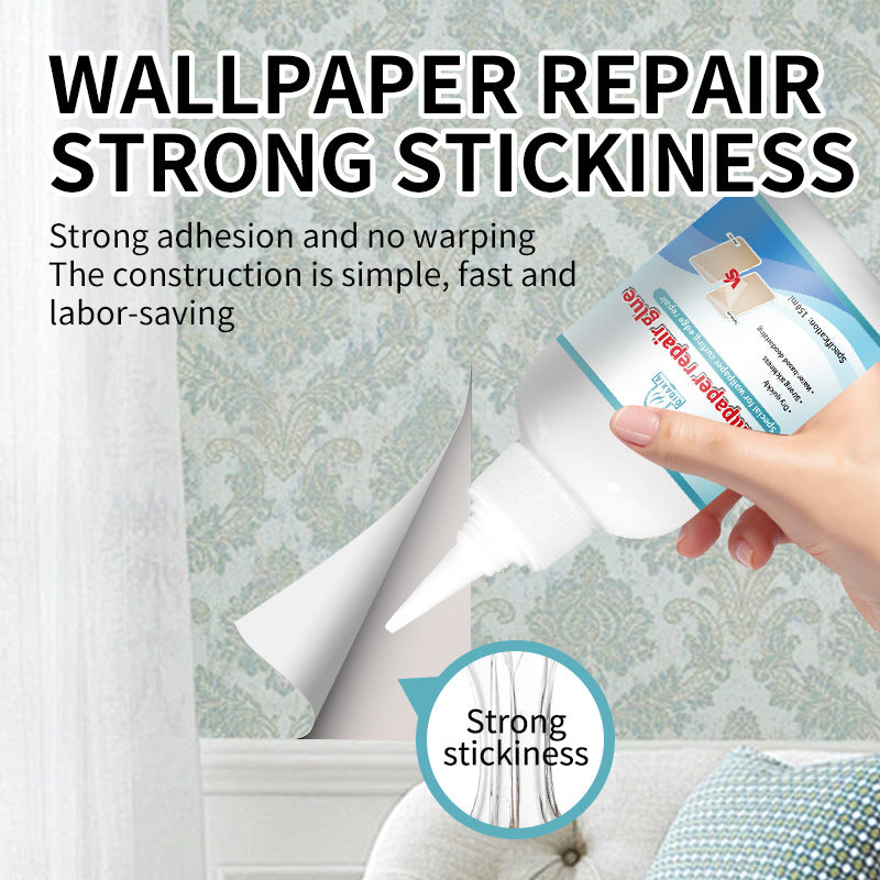 Repair Glue for Spring Festival Couplets, Wallpaper Glue, Wall Fabric, Wallpaper Cracks, Bubbles, and Edges, Home Use Wallpaper Repair Glue