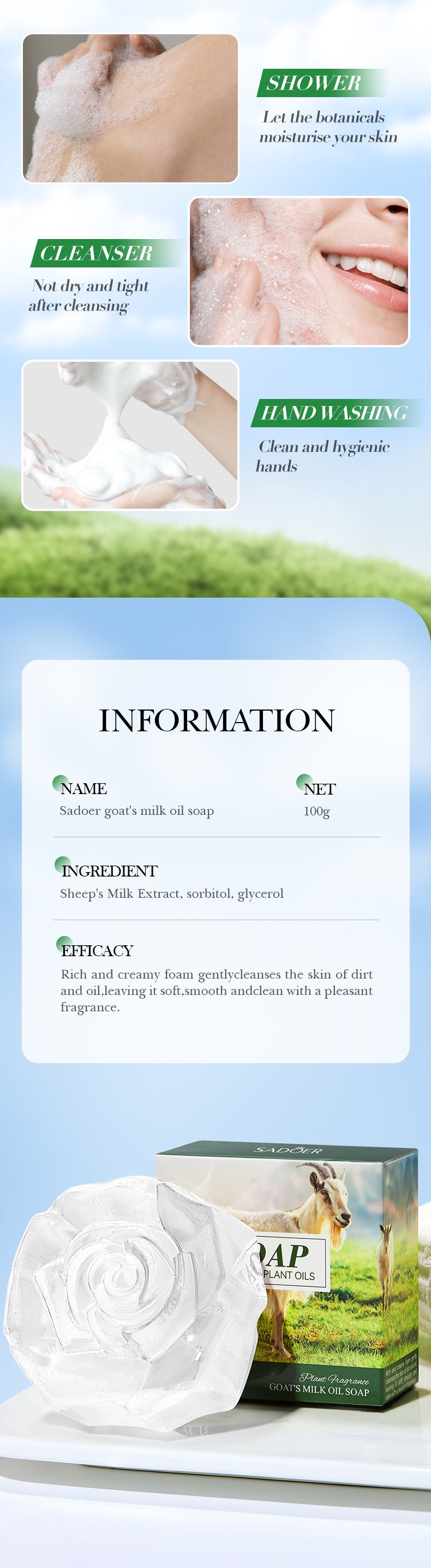 Handmade  Soap100g Essential Oil Plant Fruit Deep Cleansing Body Soap Export Manufacturer Wholesale