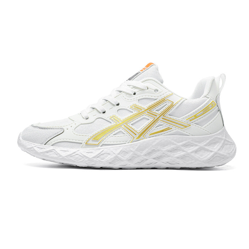 Men's Shoes2025Spring and Summer New Popcorn Soft Bottom Mesh Breathable Sports Shoes Casual Lightweight Shock Absorption Running Shoes