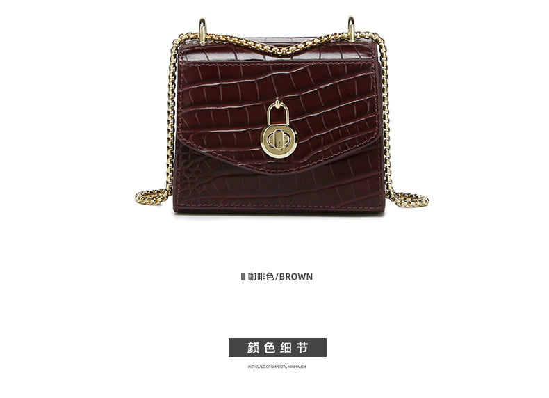 New Trendy Fashion Small Square Bag Retro Chic Single Shoulder Women's Bag Unique Niche Fresh Crossbody Women's Bag