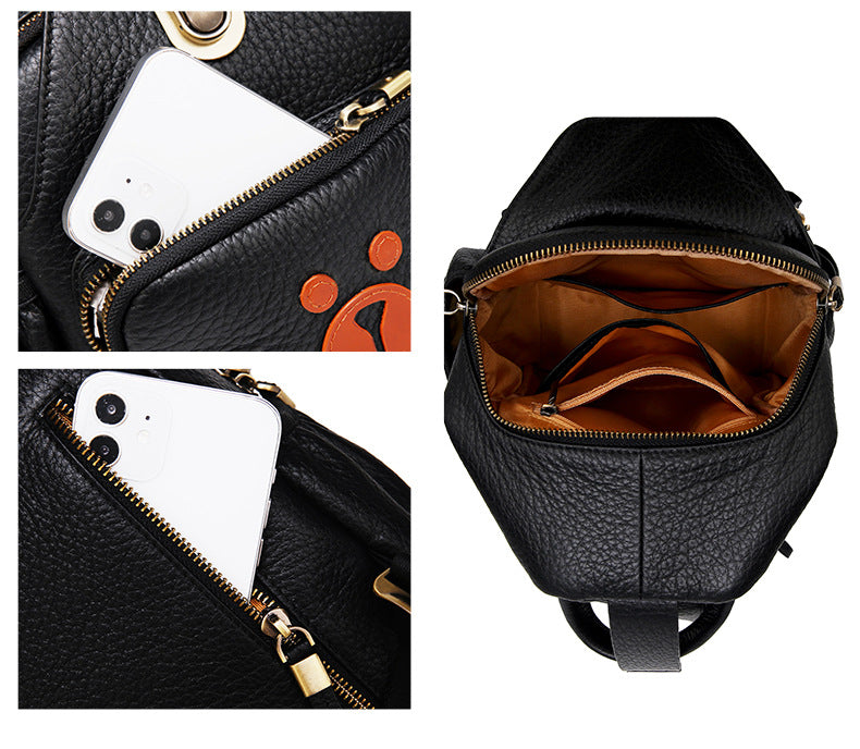 Women's Bag Summer New Trendy Fashion Playful Bear Backpack Retro Personality Simple Large Capacity Backpack