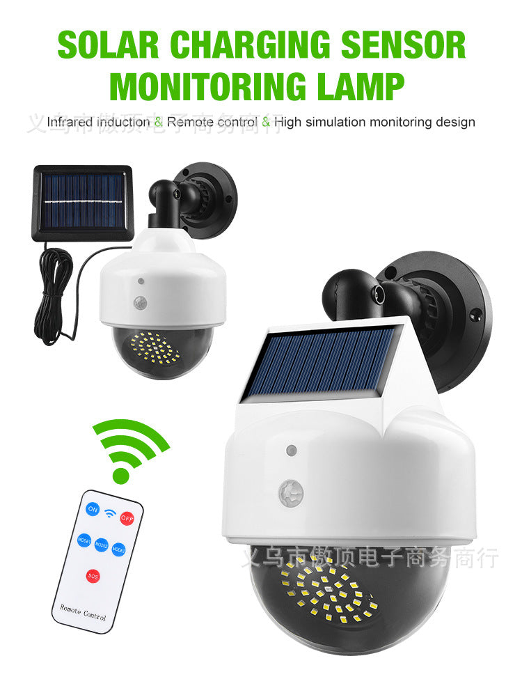 Simulated Surveillance Light Solar Garden Light Fake Camera Street Light Human Body Sensor Wall Light Split-Type Garden Light