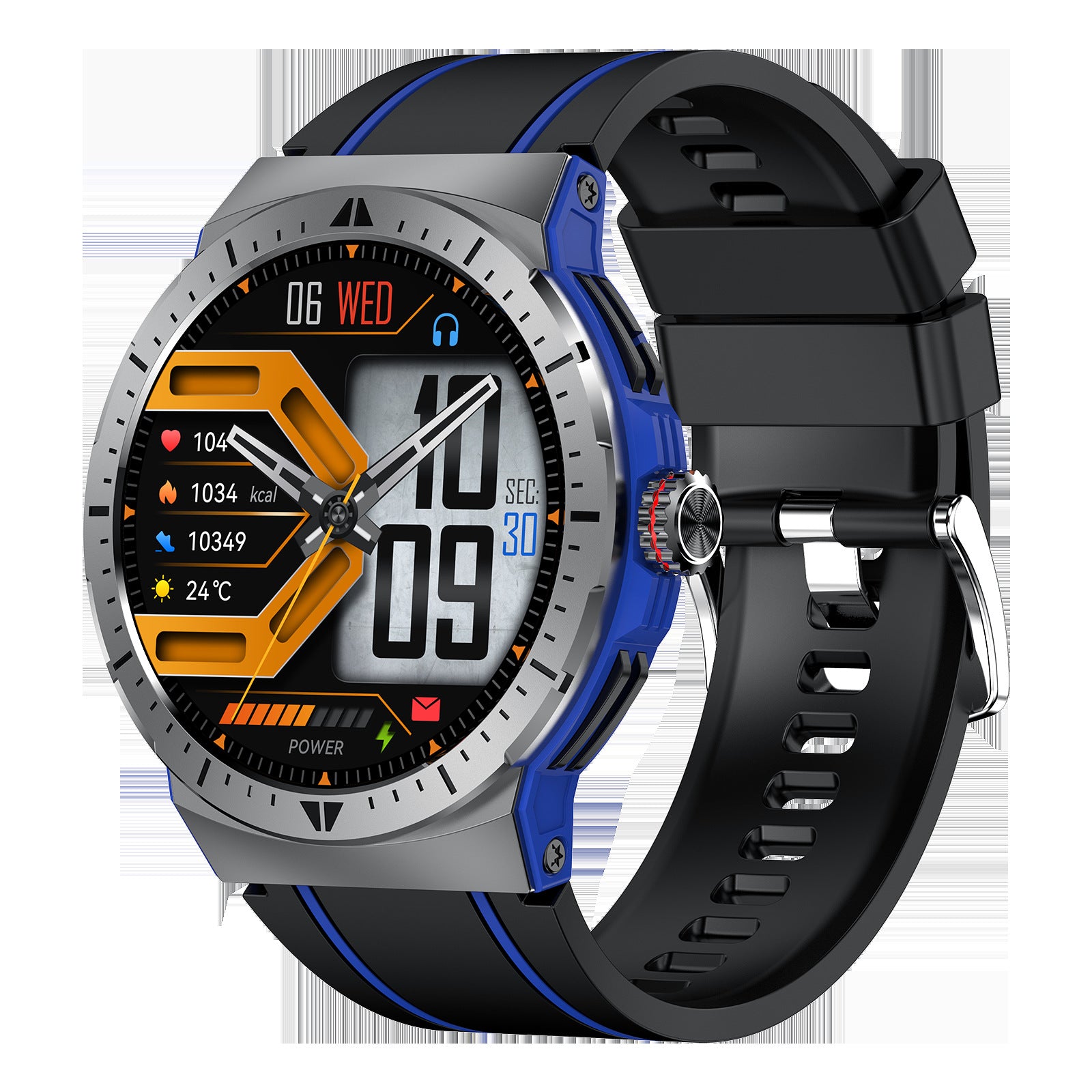 HK52Watch Bluetooth Call Heart Rate Monitoring Exercise Blood Oxygen Blood Pressure AMOLED Multi-Dial Switch Hot Sale