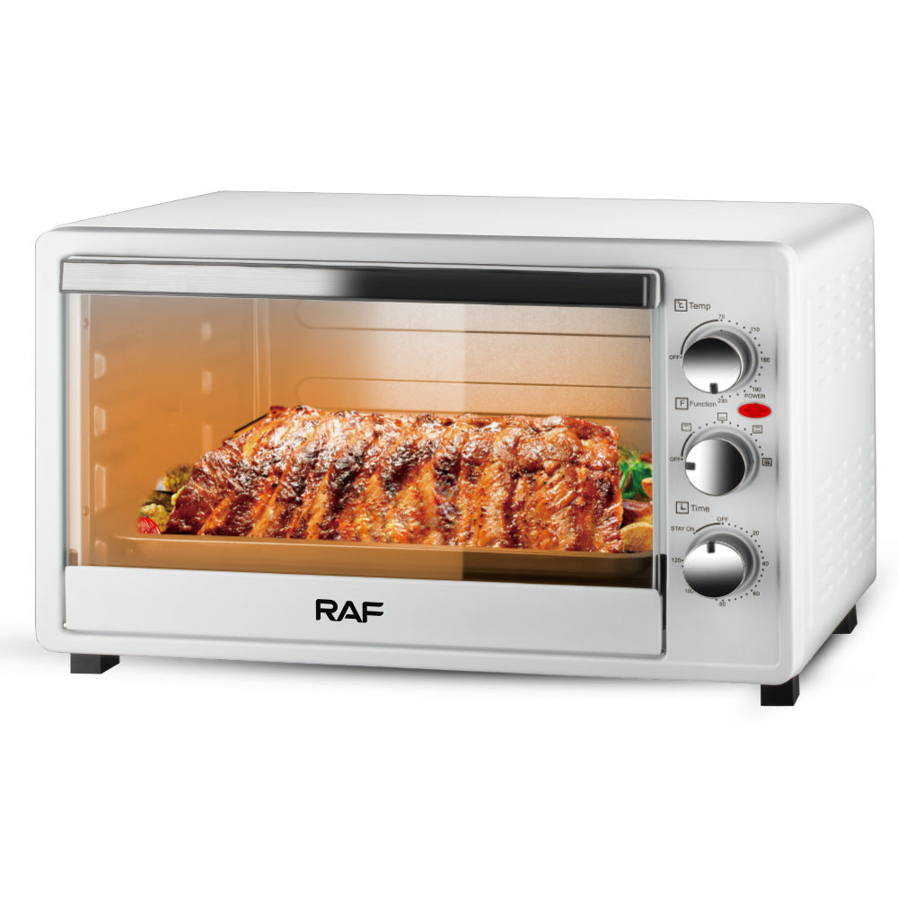 RAF Electric Oven EU Standard Multi-Functional Household Large Capacity Fully Automatic Intelligent Oven Fryer Visual Baking40L