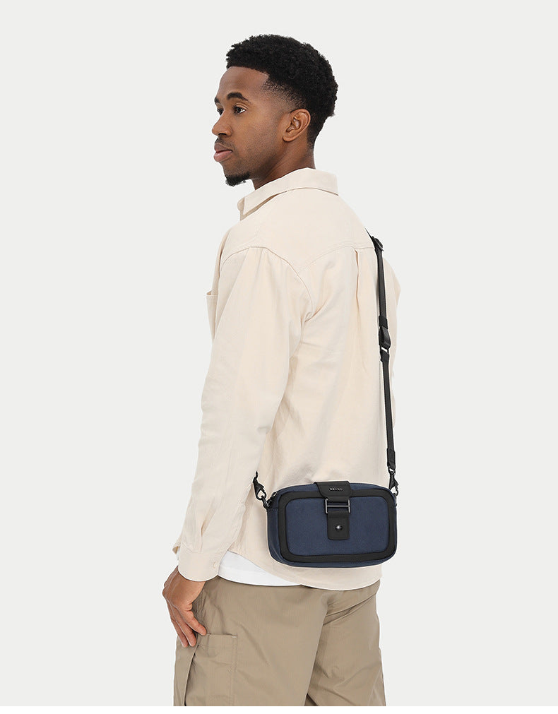 Men's Crossbody Bag High-End Single Shoulder Bag Portable Small Bag Waterproof Oxford Cloth Mini Men's Bag Trendy Style