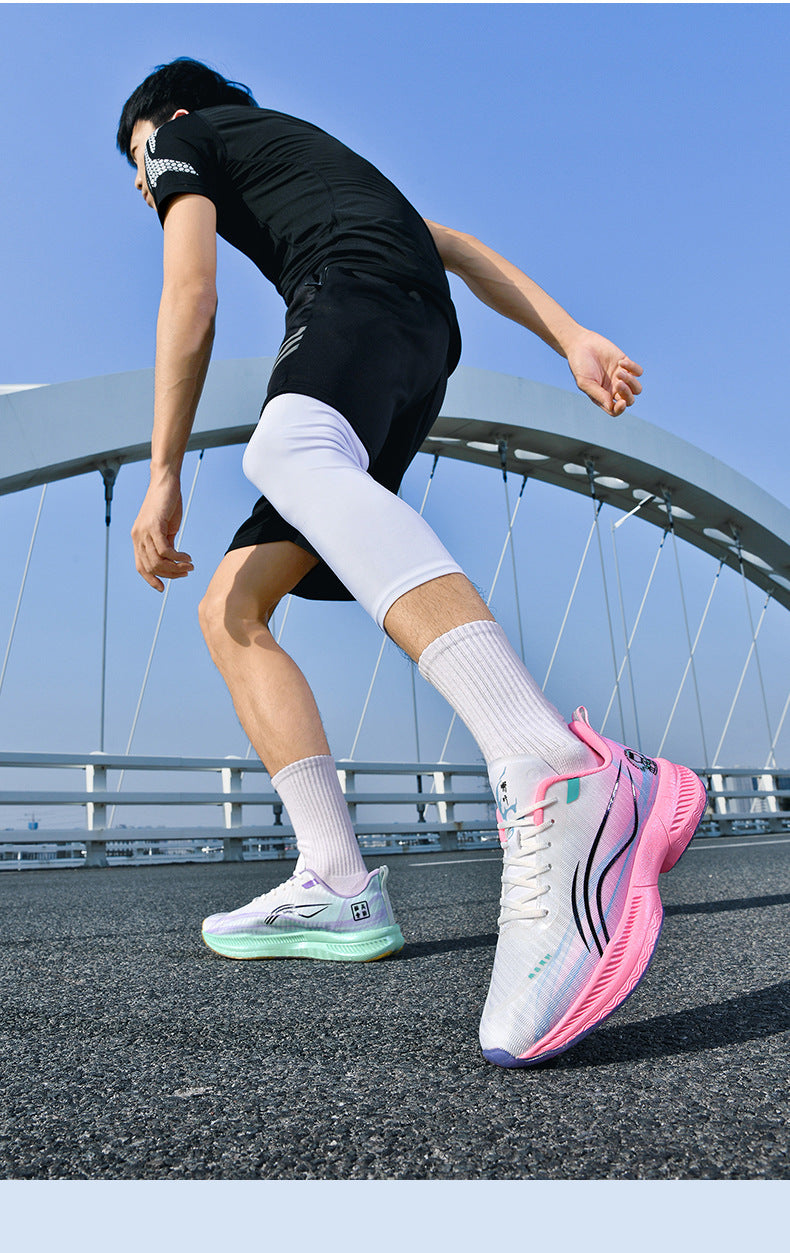 Autumn New Parent-Child Nezha Ao Bing Fashion Casual Sports Shoes Popcorn Carbon Plate Lightweight Comfortable Running Shoes
