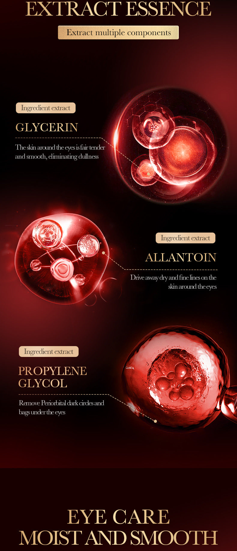 Red Pomegranate Eye Mask SADOER Moisturize the eye area, improve dark circles and wrinkles,  foreign trade wholesale