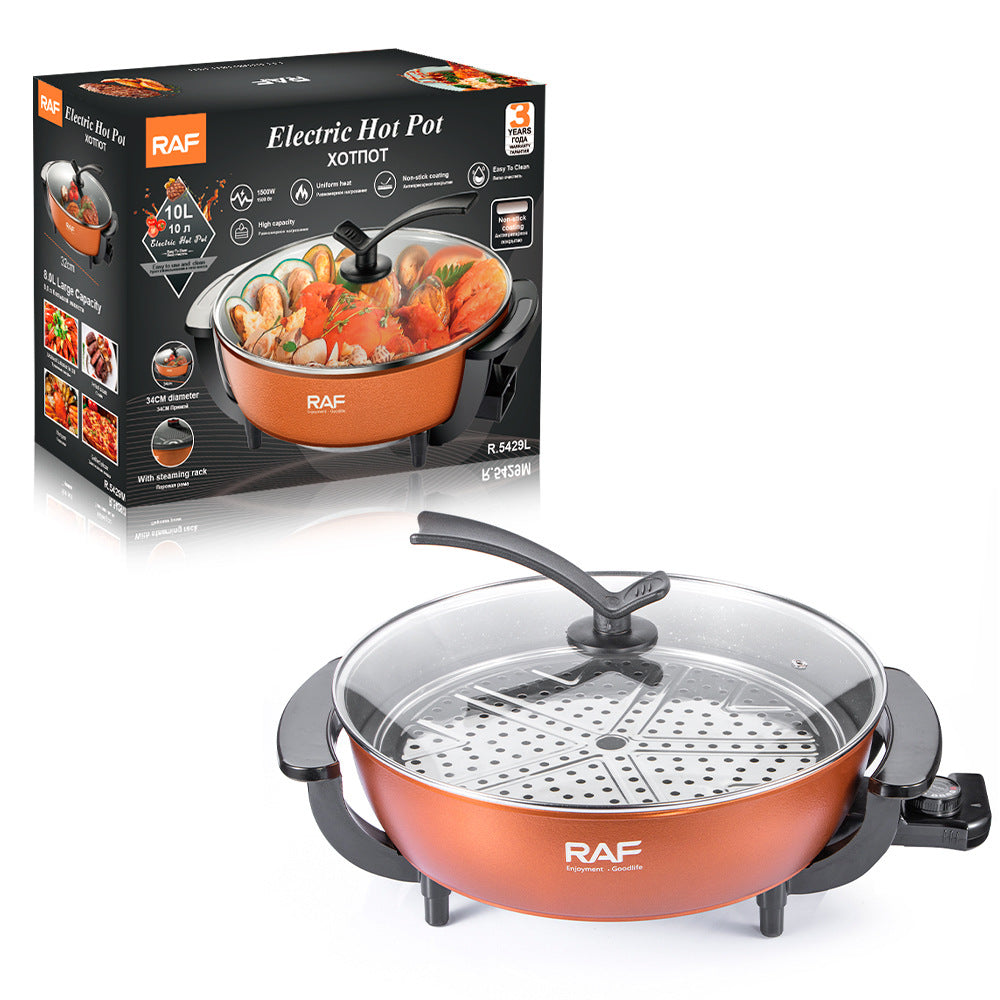 RAF European Standard Household Barbecue Hot Pot BBQ All-in-One Pot Multifunctional Barbecue Machine Grill and Hot Pot Stove Small Hot Pot
