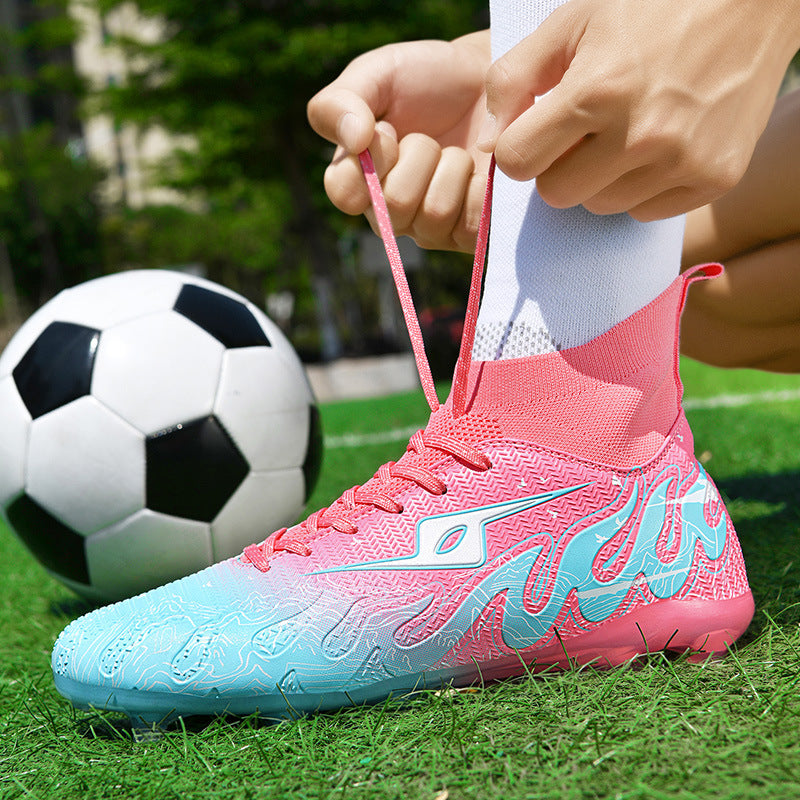 CICERO High quality professional football shoes for men and women FG Long Spike Anti-Slip Wear-Resistant Youth Practical Competition Training Shoes