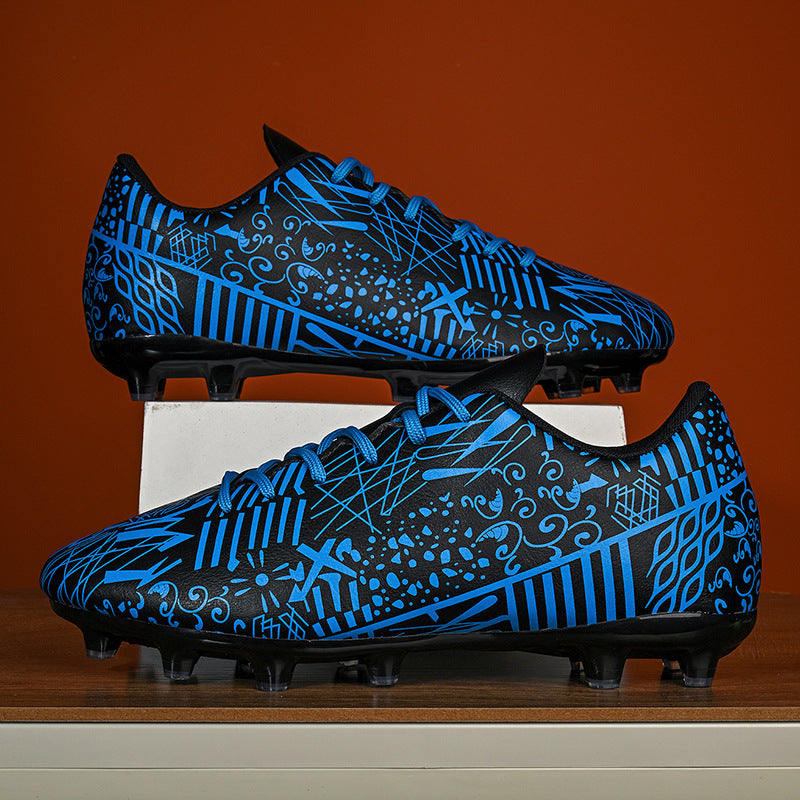 New Men's Football Shoes Low-Cut Long Spikes Broken Spikes Youth Student Professional Training Sports Shoes