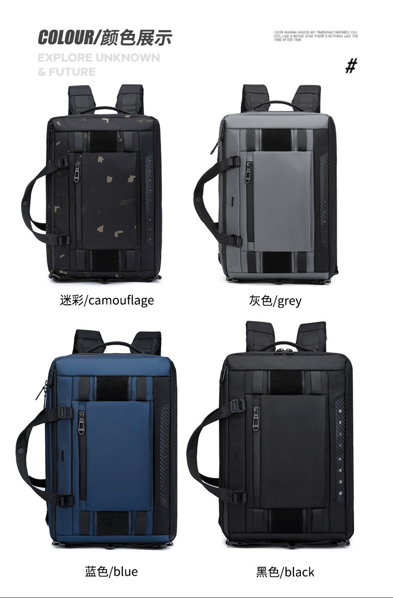 Business Computer Backpack Men's Multifunctional Large Capacity Waterproof Commuting Backpack Shoulder Portable Computer Bag