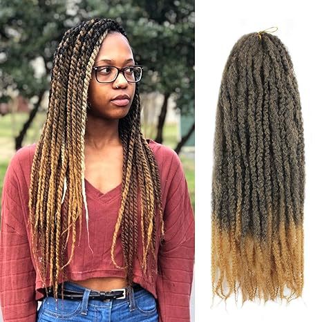 Wig African Big Hair Caterpillar Export Wholesale Synthetic Crochet Hair Fluffy Small Curls Multi-color Marley Hair