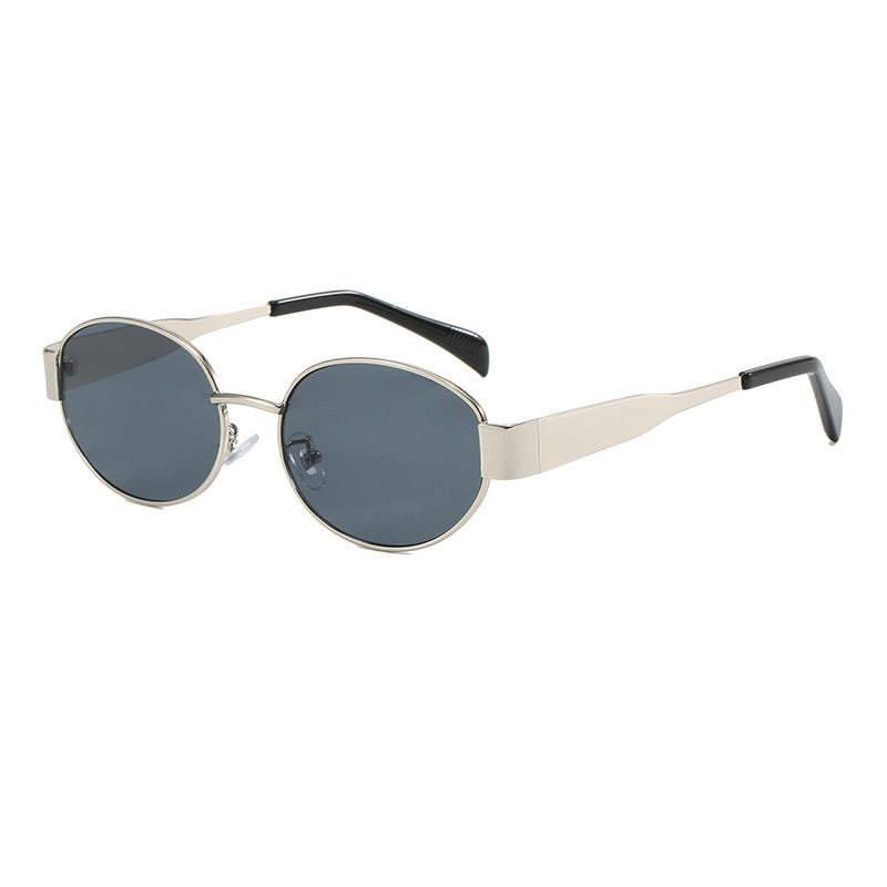 New European and American Fashion Oval Frame Sunglasses for Women High-end Sunglasses for Women Trendy Sunscreen Wholesale sunglass