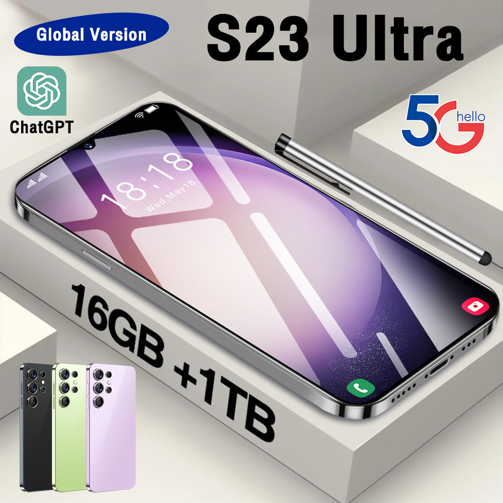 202516+1T Smartphone S23Ultra HD Large Screen4G Android Smartphone