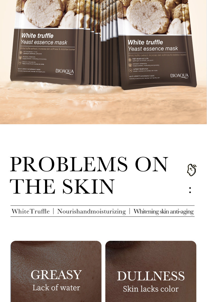 Mask BIOAOUA White Truffle Moisturizing Caviar Nourishing Resurrection Grass Hydrating  Wholesale