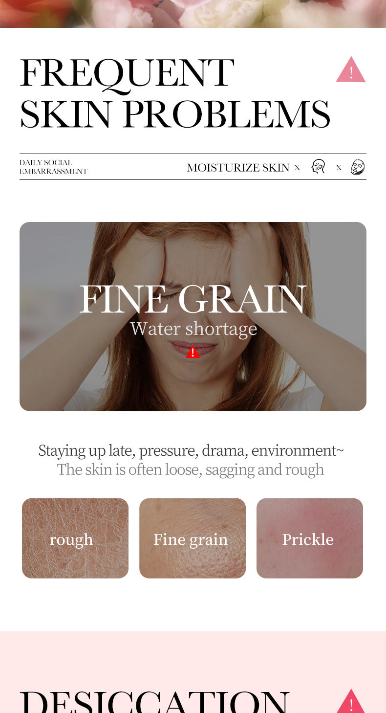 Rose Mask BIOAOUA Hyaluronic Acid Hydrating Moisturizing Softening Boxed Cross-Border Wholesale