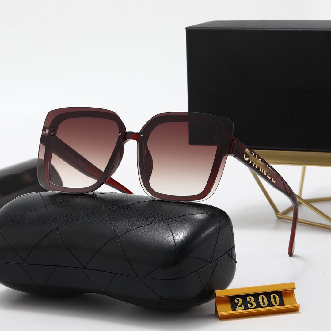 Chanel Style No Cut Edge Women's Sunglasses Trendy Fashion Hot Outdoor Sun Protection ins Wind Sunglasses
