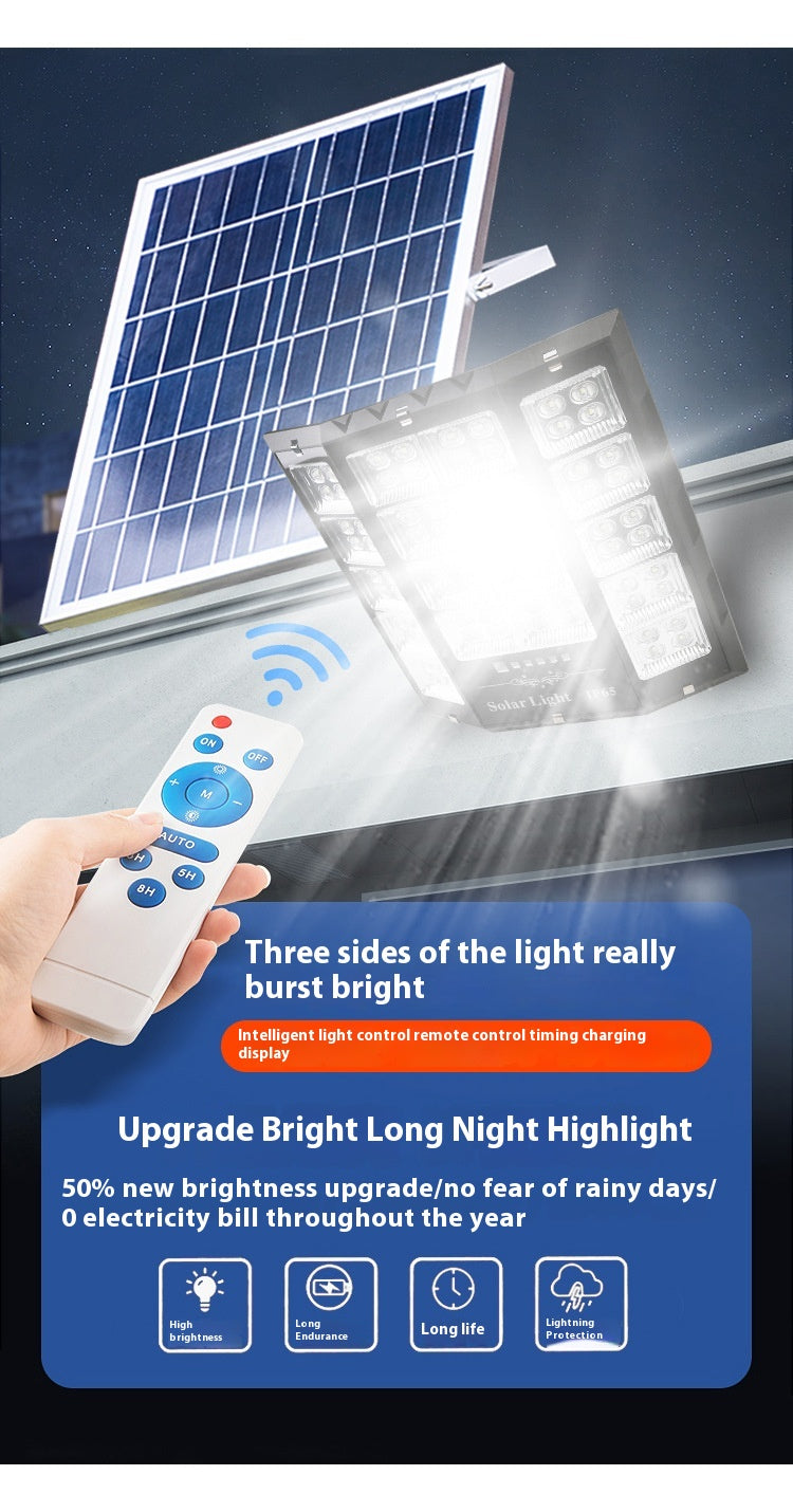 Wholesale New Solar Garden Lights for Rural Outdoor Rainproof ABS Body with LED Light Source IP65 Rating for Foreign Trade