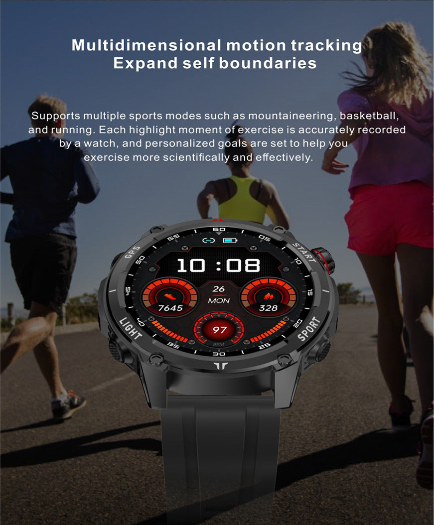 W10 Pro Smart Watch Bluetooth Call True Heart Rate Step Sleep IP68Deep Waterproof GPS Positioning and Three-Proof