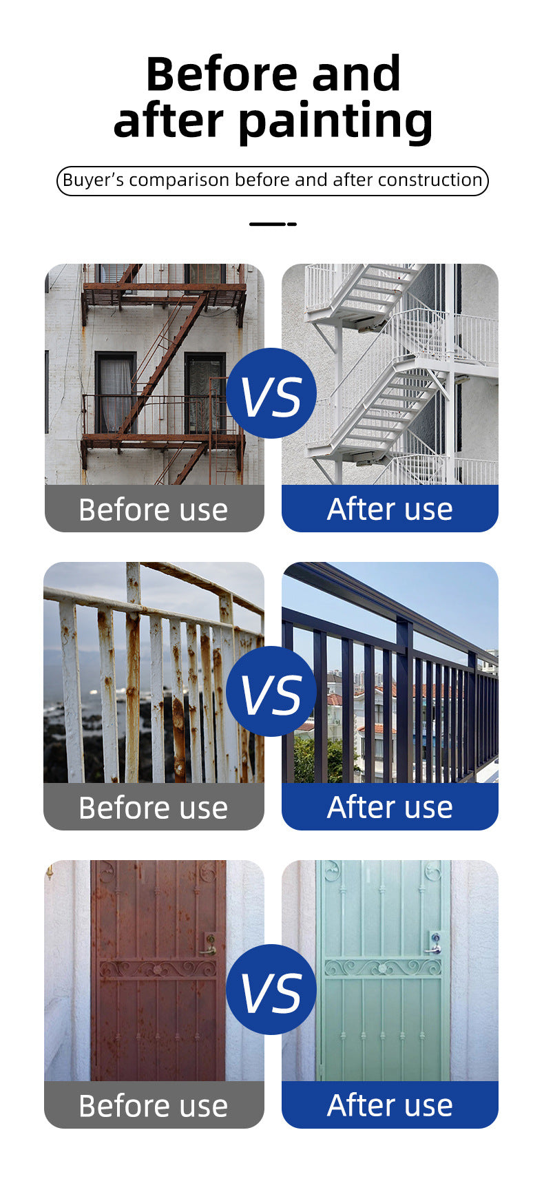 Qixia Water-Based Metal Paint Rust-Free Conversion Color Steel Tile Renovation Rust Fixing Water-Based Metal Paint