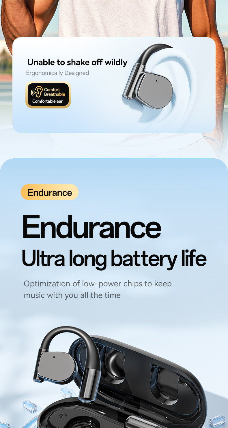 M111New Smart AI Bluetooth Earbuds OWS Ear-hook Style Ultra-long Battery Life Huaqiangbei Wholesale