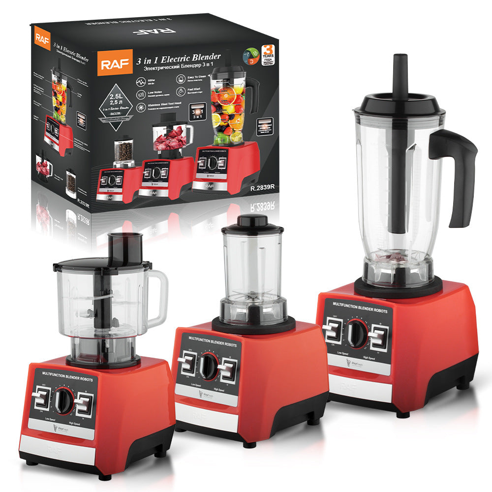 RAF European Standard Multifunctional 3-in-1 Juicer Household Food Processor Meat Grinder Grinder Mill