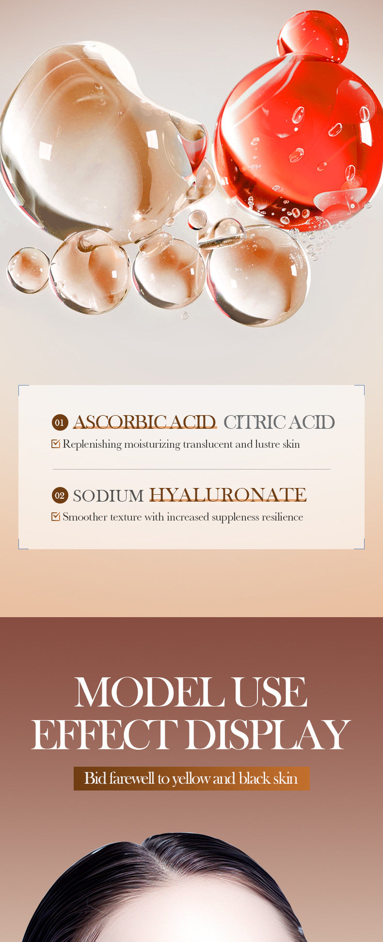 Skin Rejuvenation and Brightening Serum SADOER Moisturizing and Hydrating Essence Gel Cross-Border Wholesale