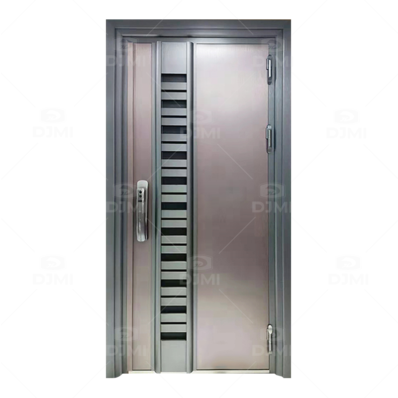 Bulk Order Customize Luxury Durable Security Armored Steel Door Main Entrance Front Door With Smart Door Lock