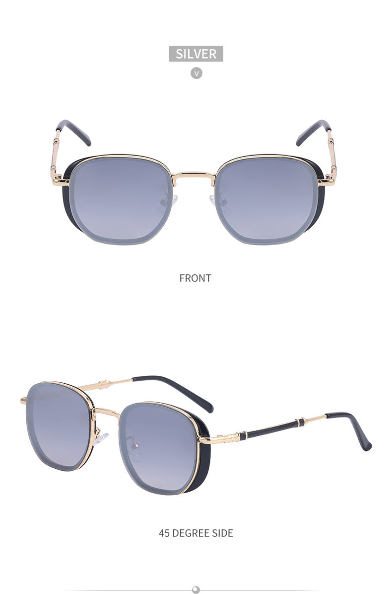 Vintage Steampunk Sunglasses for Men Small Square Frame Sunglasses Trendy Sunglasses Wholesale Driving Glasses shades