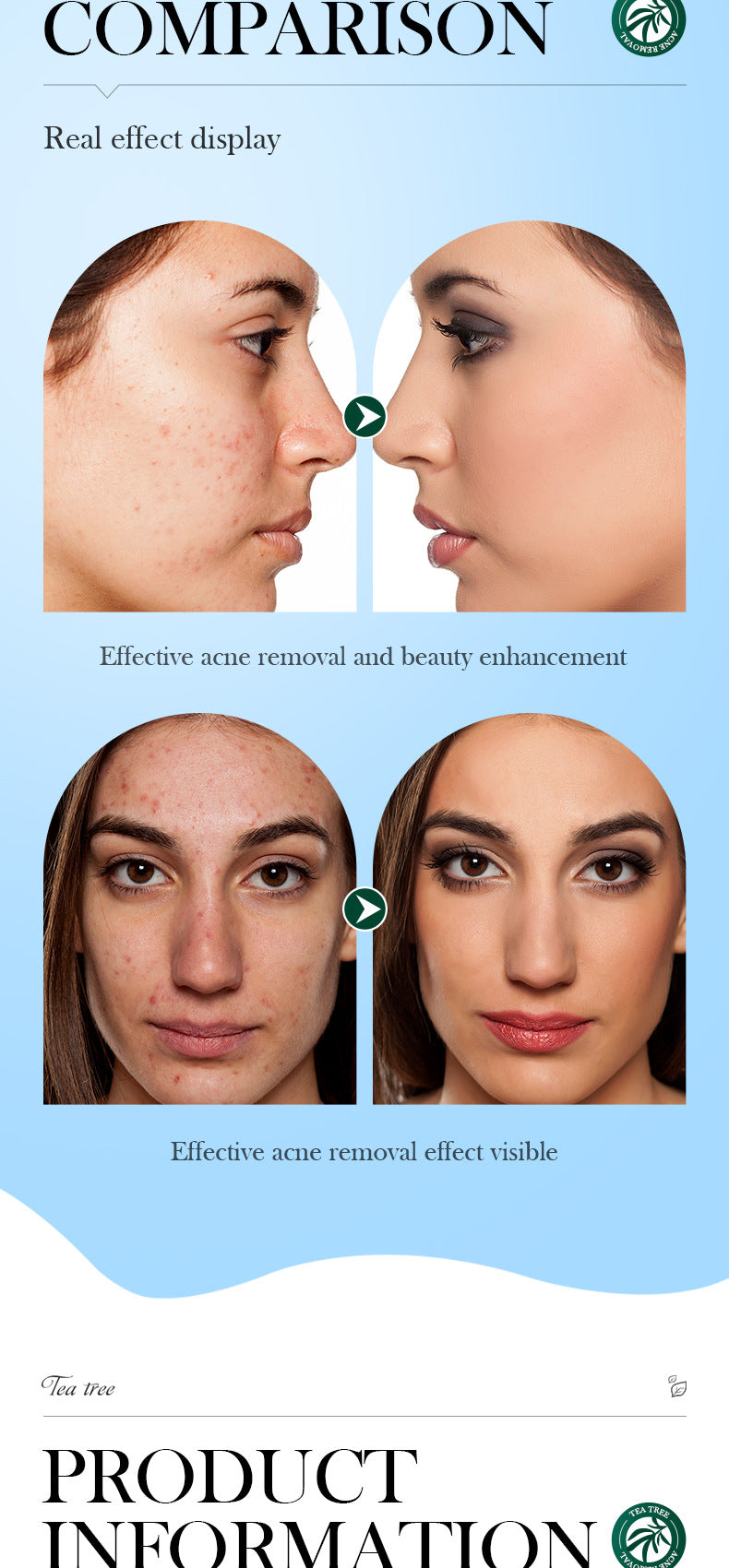 Tea Tree Facial Mask25g SADOER Refreshing Moisturizing Tablets for  Wholesale