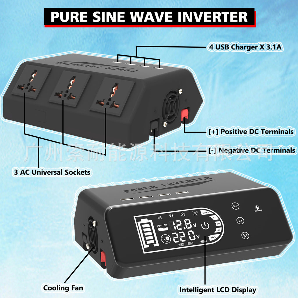Solar Energy Kit System: 12V 1000W Inverter Controller Solar Panel Solar System