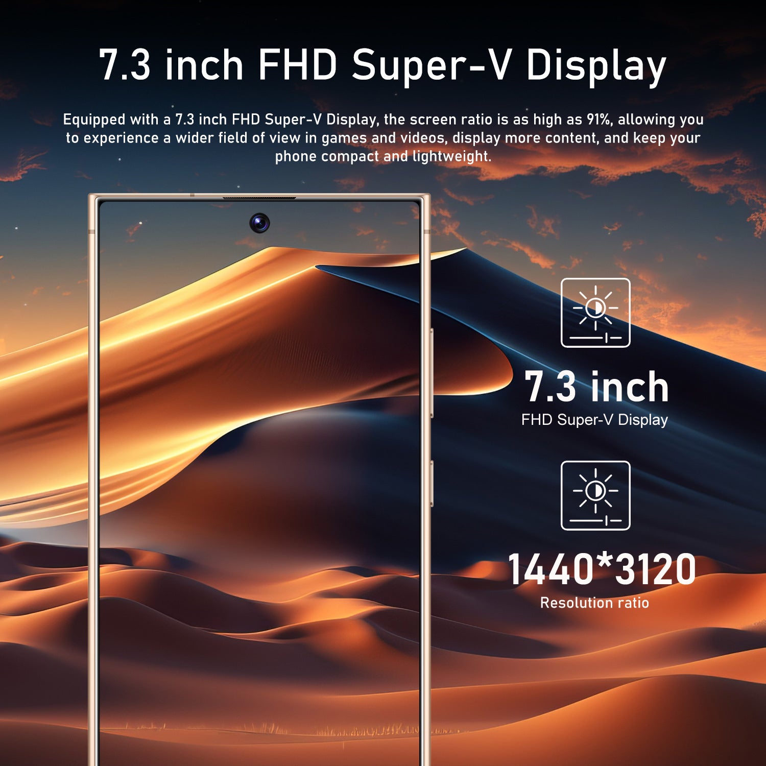 Exclusive Supply C25 Ultra Smartphone7.3Large Screen4+128Android Phone Source Factory AliExpress
