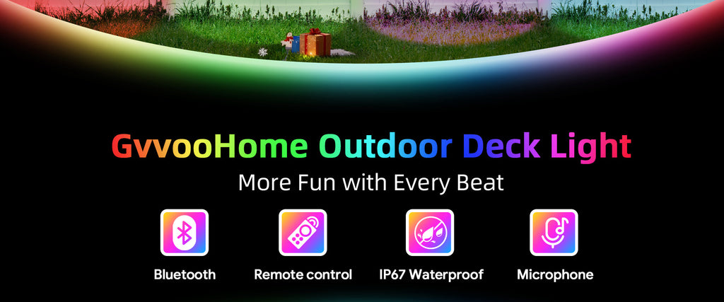 Bluetooth fence light RGBCW Iridescent Fence Light Wall Washer Light Fence Light Garden Light Waterproof Decorative Light